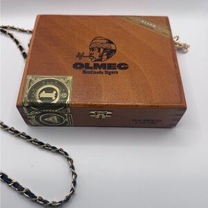 Handmade Purse made from Wooden Cigar Box, made from an OLMEC Cigar box